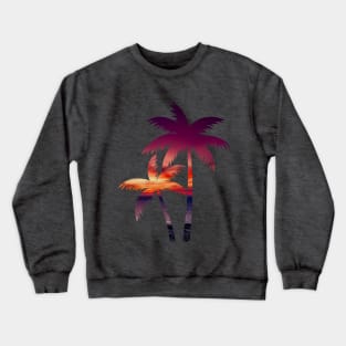 Sunset palm tree Crewneck Sweatshirt